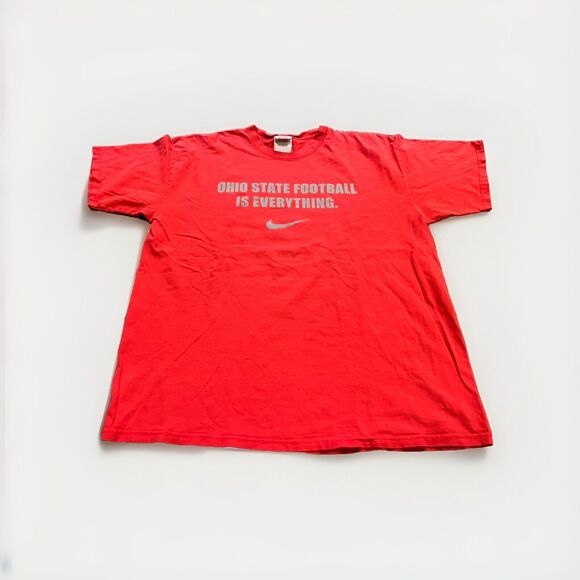 Nike Other - Vintage Nike Y2K Mens Red Ohio State Football Is Everything Swoosh T-Shirt XL